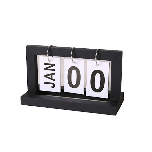 Minimalistisk træ evighedskalender Black Black