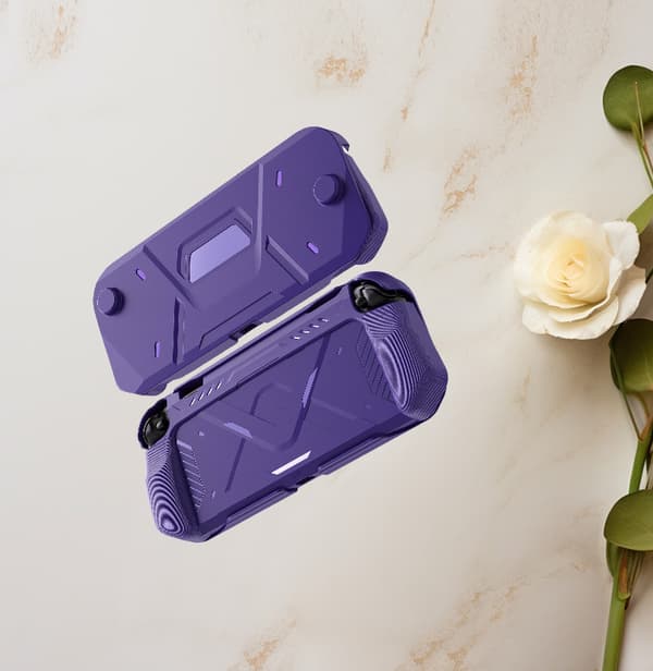 Skyddsfodral för Nintendo Switch 2 TPU+PC-skydd Purple Purple