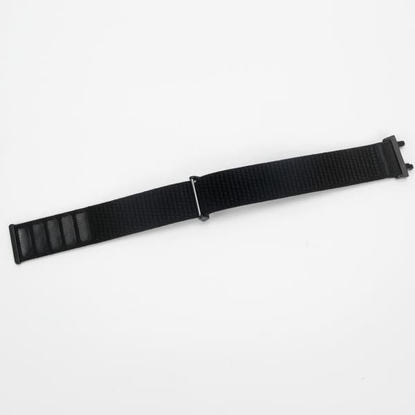 Nylon Woven Strap kompatibelt med Amazfit T-Rex2 - Andningsbar Högelastisk Ersättningsrem Black Black