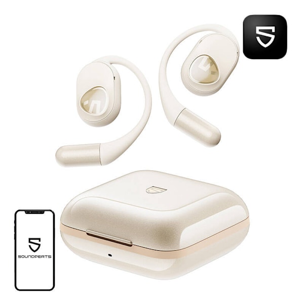 TWS Soundpeats GoFree2+ hovedtelefoner (hvide)