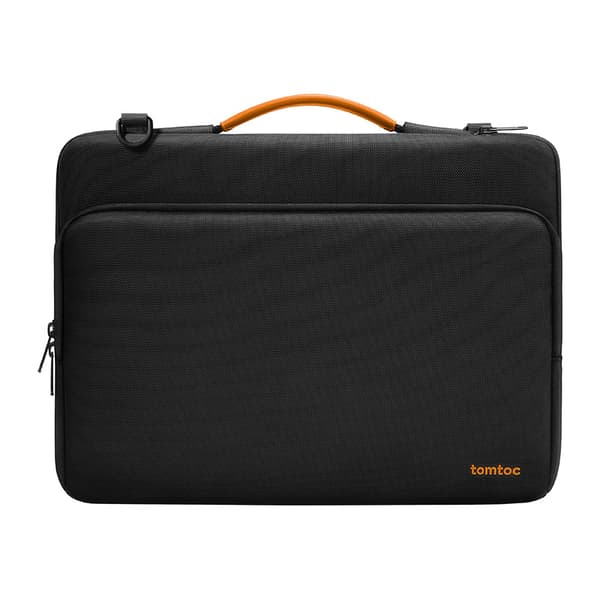 Laptopaxelväska Tomtoc Defender-A40 – vadderat laptopskydd, organiserade fack, stänkresistent tyg för pendling och resor