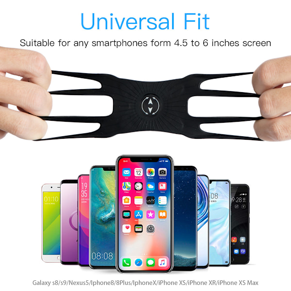 Multifunktionellt telefonställ svart