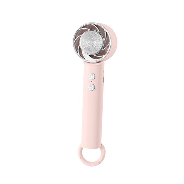 Bærbar nakkeventilator, sammenfoldelig bladløs ventilator med 90° rotation Pink Pink