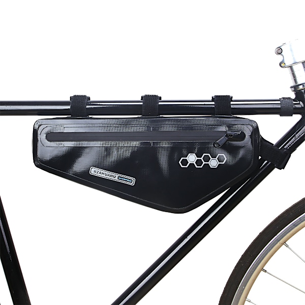 Sort PVC Triangle Cykeltaske