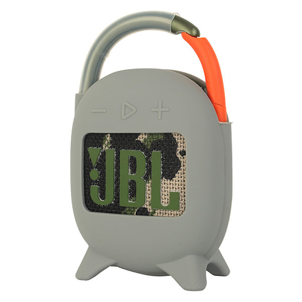 Silikoninen suojakotelo JBL CLIP4/CLIP4 Bluetooth-kaiuttimelle Hopeanharmaa