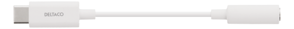 USB-C to 3.5 mm female adapter, 11 cm, active, white
