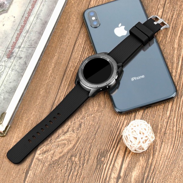 INF Samsung Galaxy Watch 42 mm  silikonearmbånd (S) Sort