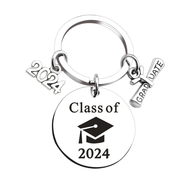 Nyckelring till examen skolavslutning  Class of 2024-1