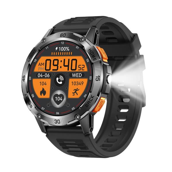Multifunktionell Smartwatch med Hälsoövervakning och Bluetooth-samtal, kompatibel med Android & iOS Black Black