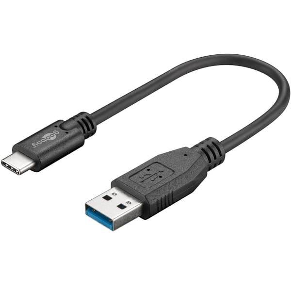 Synkronisera och ladda Super Speed ​​USB-C™ till USB A 3.0 laddningskabel