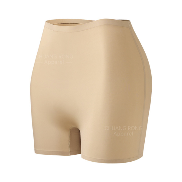 Sömlösa säkerhetsshorts med mitten av midjan för kvinnor, 3-pack XL