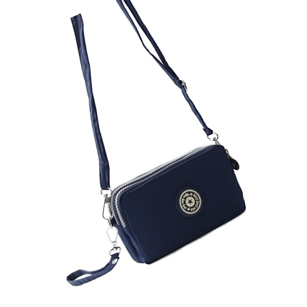 Crossbody-telefontaske til smartphones op til 6,3 tommer Blå