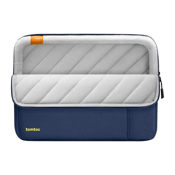TOMTOC Defender-A13 computertaske til 14 tommer, marineblå, med 360° beskyttelse og tilbehørslomme