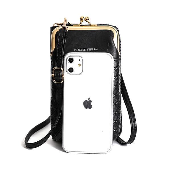 Telefonetui - Skuldertaske Black Black
