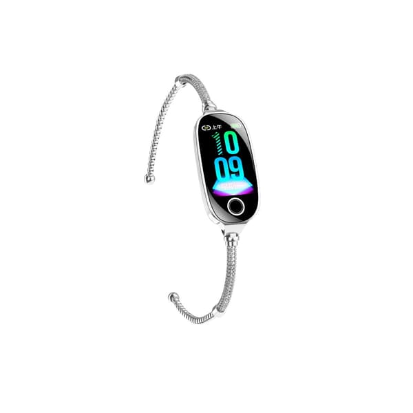 Smartwatch armbånd med blodtryk, SpO2 og pulsmåling, IP67, Bluetooth 5.3, 50+ sportsprogrammer, kompatibelt med iOS og Android Silver Silver