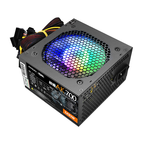 Datorströmförsörjning Aigo AK700 RGB (svart)