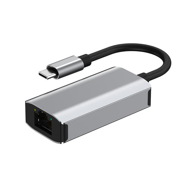 USB-C - Gigabit Ethernet -sovitin 3-porttisella hubilla