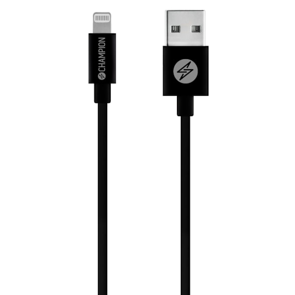 USB-A till Lightning Kabel 2m Svart
