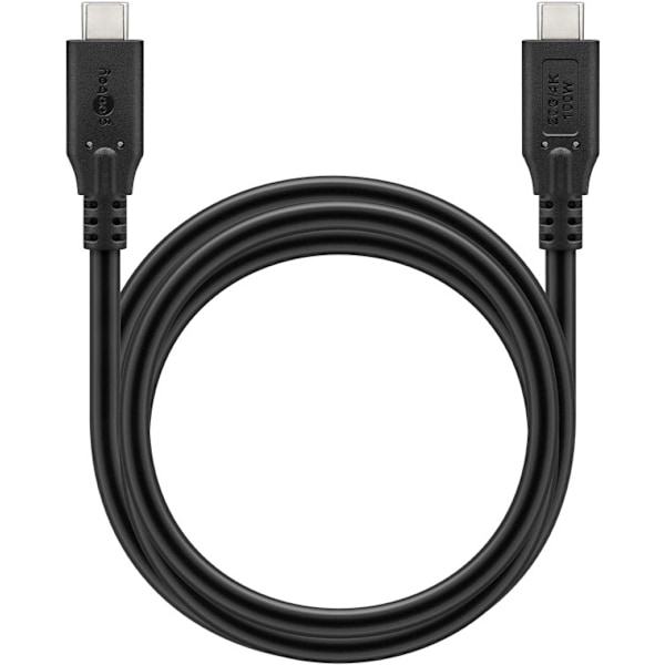 USB-C™-kabel, USB4™, 1 m, svart