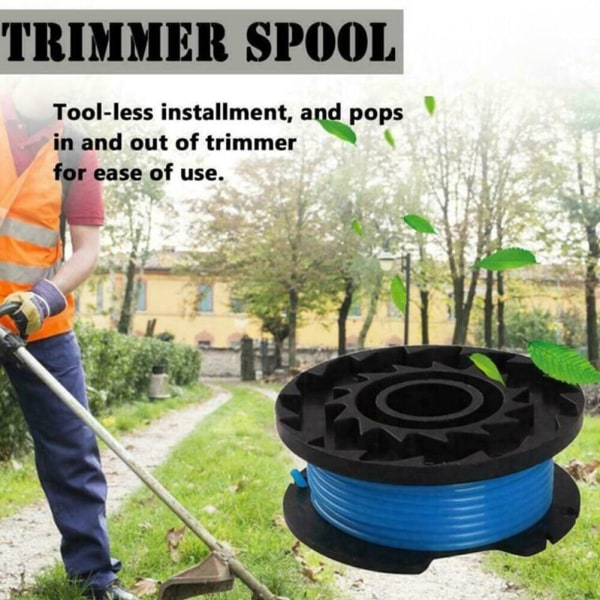 INF 4-pack trimmerspole med trimmertråd för RYOBI trådtrimmer