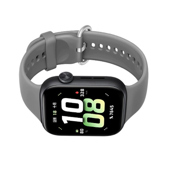 Silikonarmband med silverspänne för smartklockor Grå