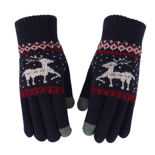 Varme vinterhandsker til touch-skærm DarkBlue DarkBlue