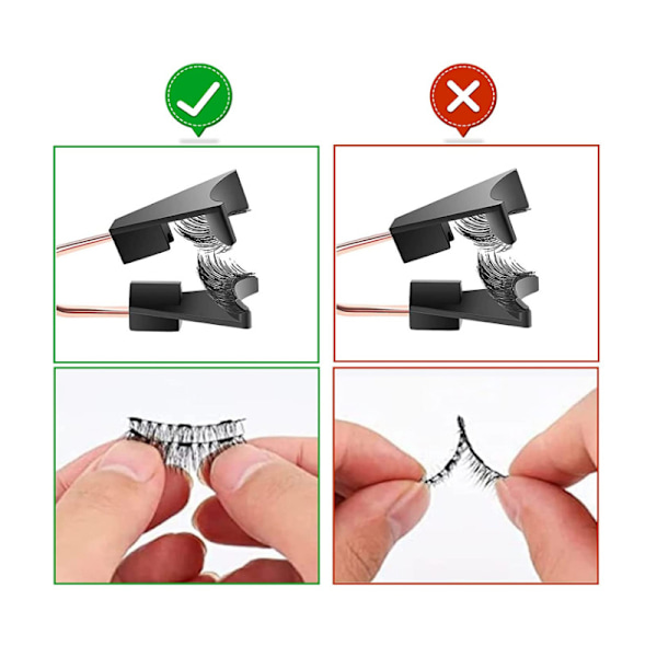 Magnetiska ögonfransar 8 stycken 2 par - Snabbt & Enkelt MB16K-5