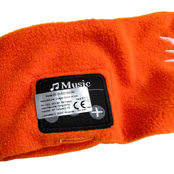 Sovhörlurar / sovmask med Bluetooth-hörlurar Orange Orange