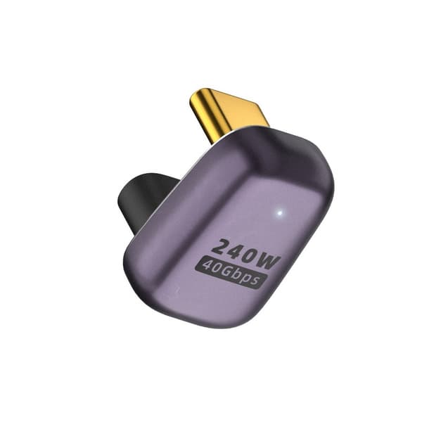 240W Multifunktionell USB-C Adapter: Höghastighets 40Gbps Data & 8K Videoöverföring, U-formad Design