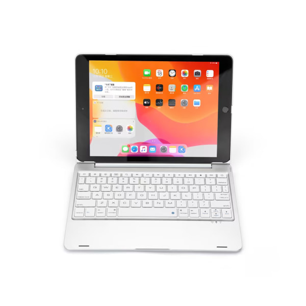 Bluetooth tangentbord med skydd iPad 10.2"/10.5" Silver