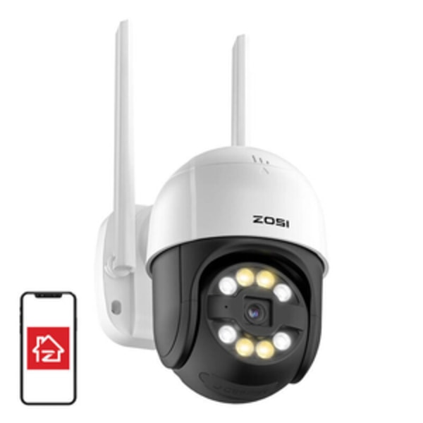 IP utomhuskamera ZOSI C289 WiFi Pan Tilt 3MP IP66 med 32GB microSD-kort