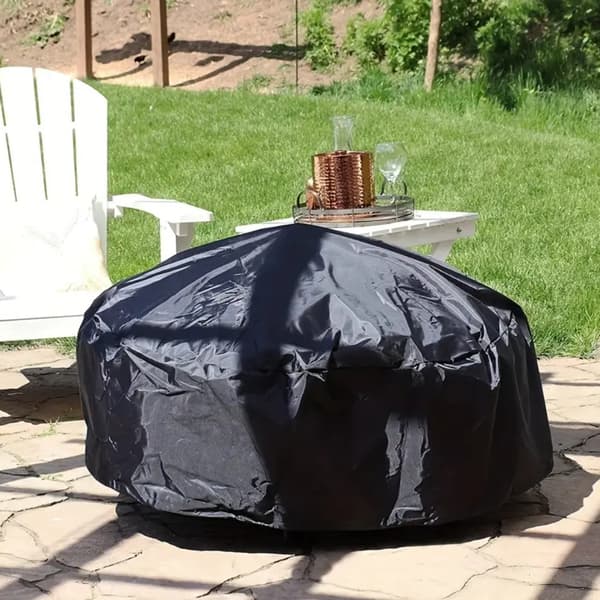 Fire Pit Cover - 85x40CM - Sort - Vejrbestandig S S