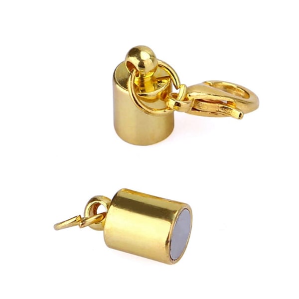 10 Pack magnetiske smykker Connector låse til halskæde armbånd Guld