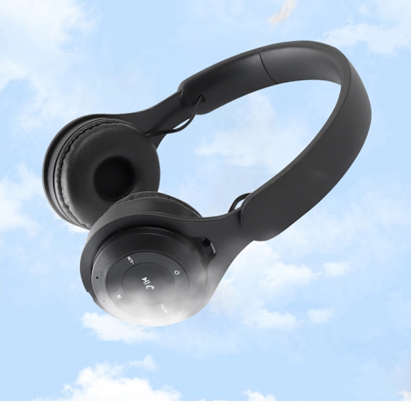 Y08 Deep Black Bluetooth Headset: Foldbar, Lang Batteritid