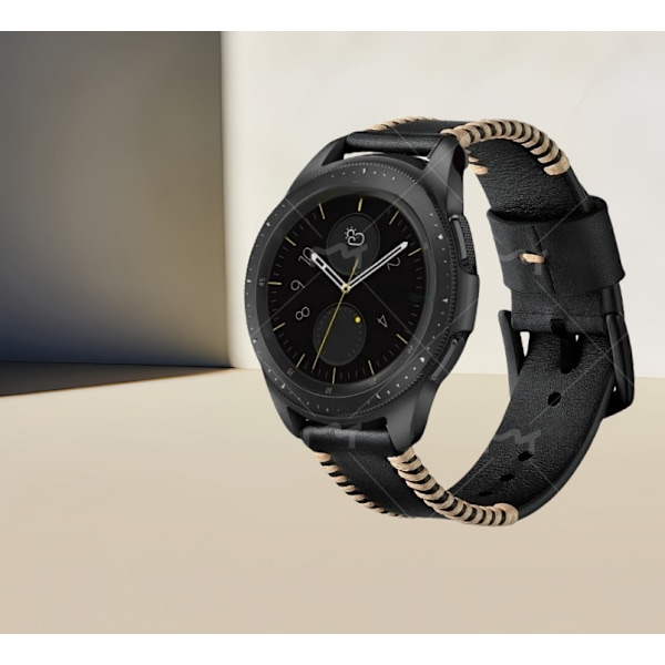 Premium-nahkaranneke Galaxy Watch3:lle (45/46mm) - 22mm