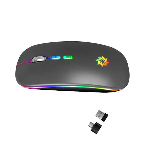 Tyst Dual Mode Mus: Uppladdningsbar Trådlös Bluetooth 5.1 E