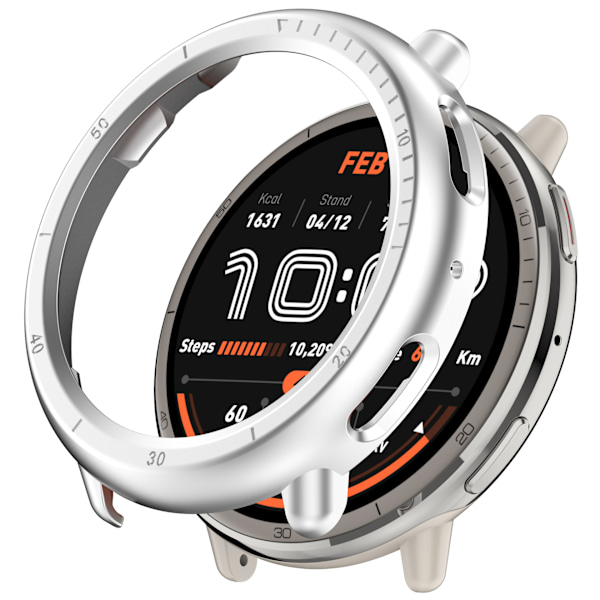 Halvt omsluttet PC-etui til Amazfit Active2 Sølv