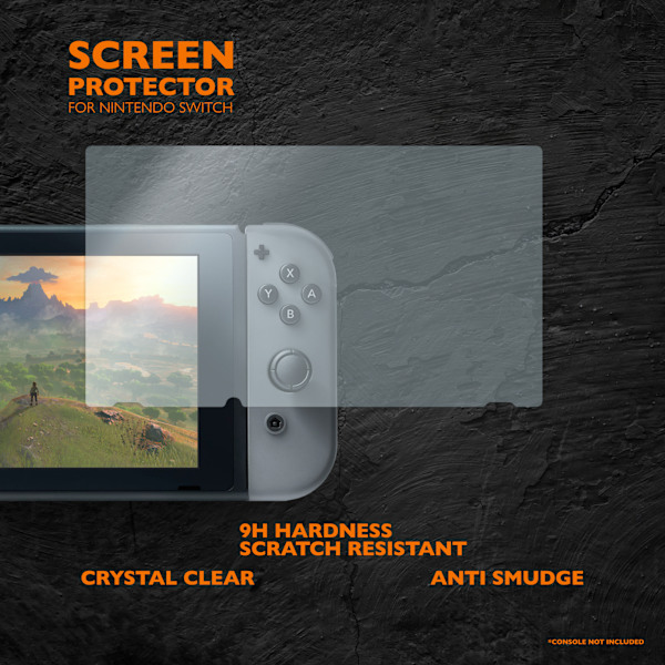 9H glass scr protect. Nintendo Switch,crystal clear, 0.33mm