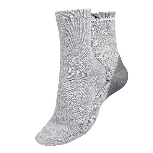 042 Silikone Hæl Gel Ankelstrømper Grey Grey
