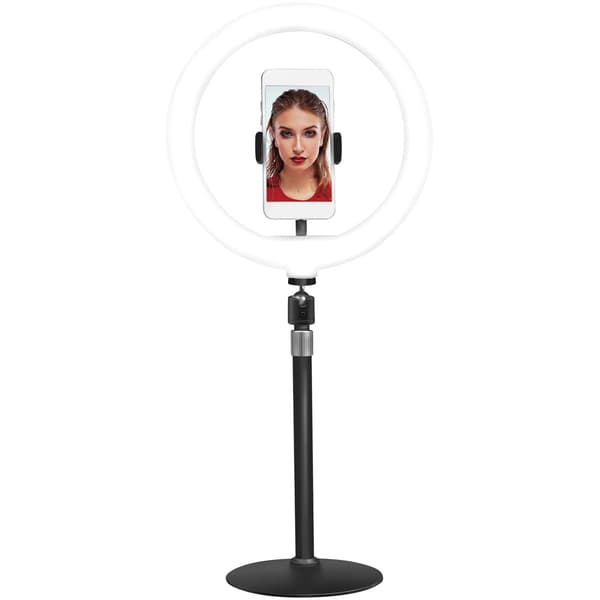 Ringlys til smartphone Ø25cm med bordstativ