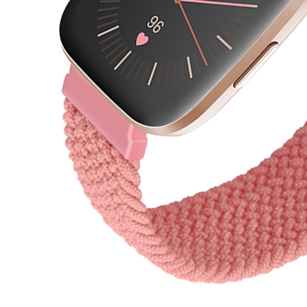 Klockarmband Nylon Fitbit Versa/Versa 2 Rosa M