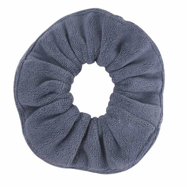 Bløde Microfiber Hårelastikker - 4 Pak Blandede Farver Grå