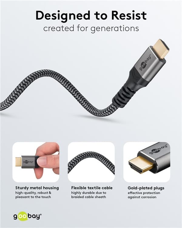 High Speed HDMI™-kaapeli Ethernetillä (4K@60Hz)