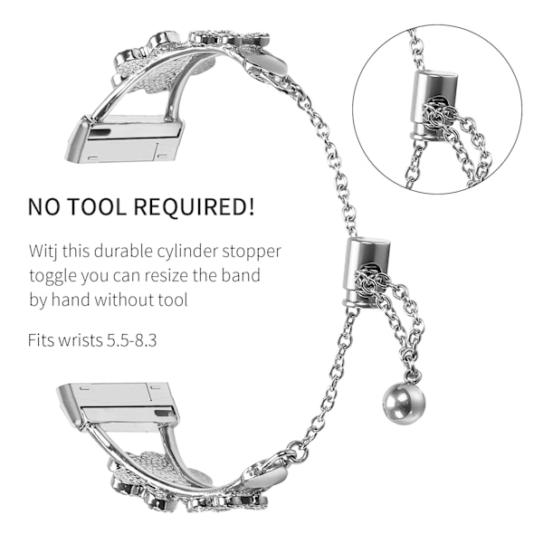 Clover Charm Armband för Fitbit Versa 3/4/Sense 2