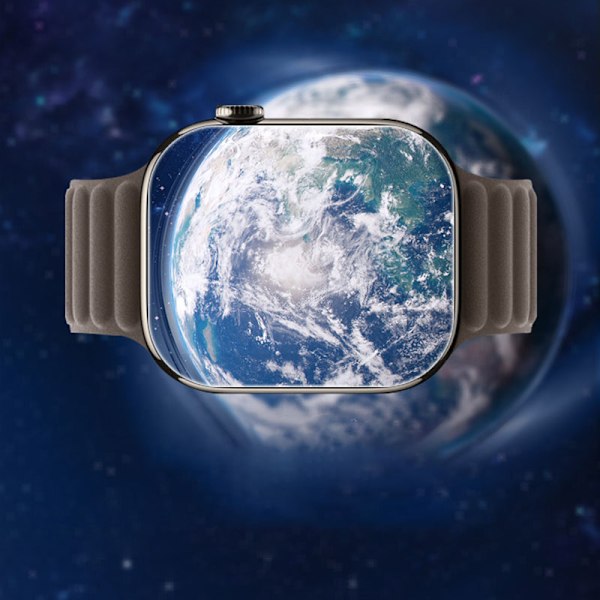 Apple Watch Series 10 3D-kaareva koko liimalla varustettu kalvo (2 kpl) - musta 46 mm