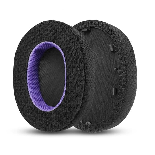 Utbytesöronkuddar för Sony WH-1000XM5 Hörlurar - Svart/Lila Mesh