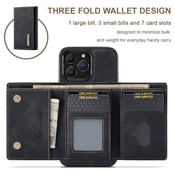 Magnetisk pung-etui til iPhone iPhone 16 Plus
