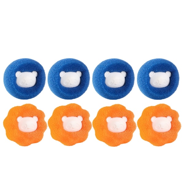 Adsorption Hårborttagningsboll för tvättmaskin 8 st Flerfärgad Flerfärgad