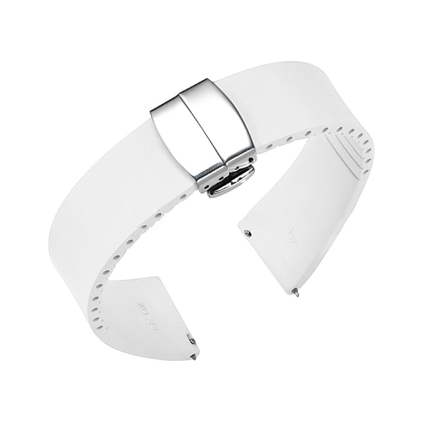 Klockarmband - Andas och vattentät Vit 22 mm