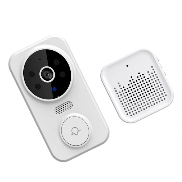 M8 Graffiti Style White Smart Wireless Video Doorbell